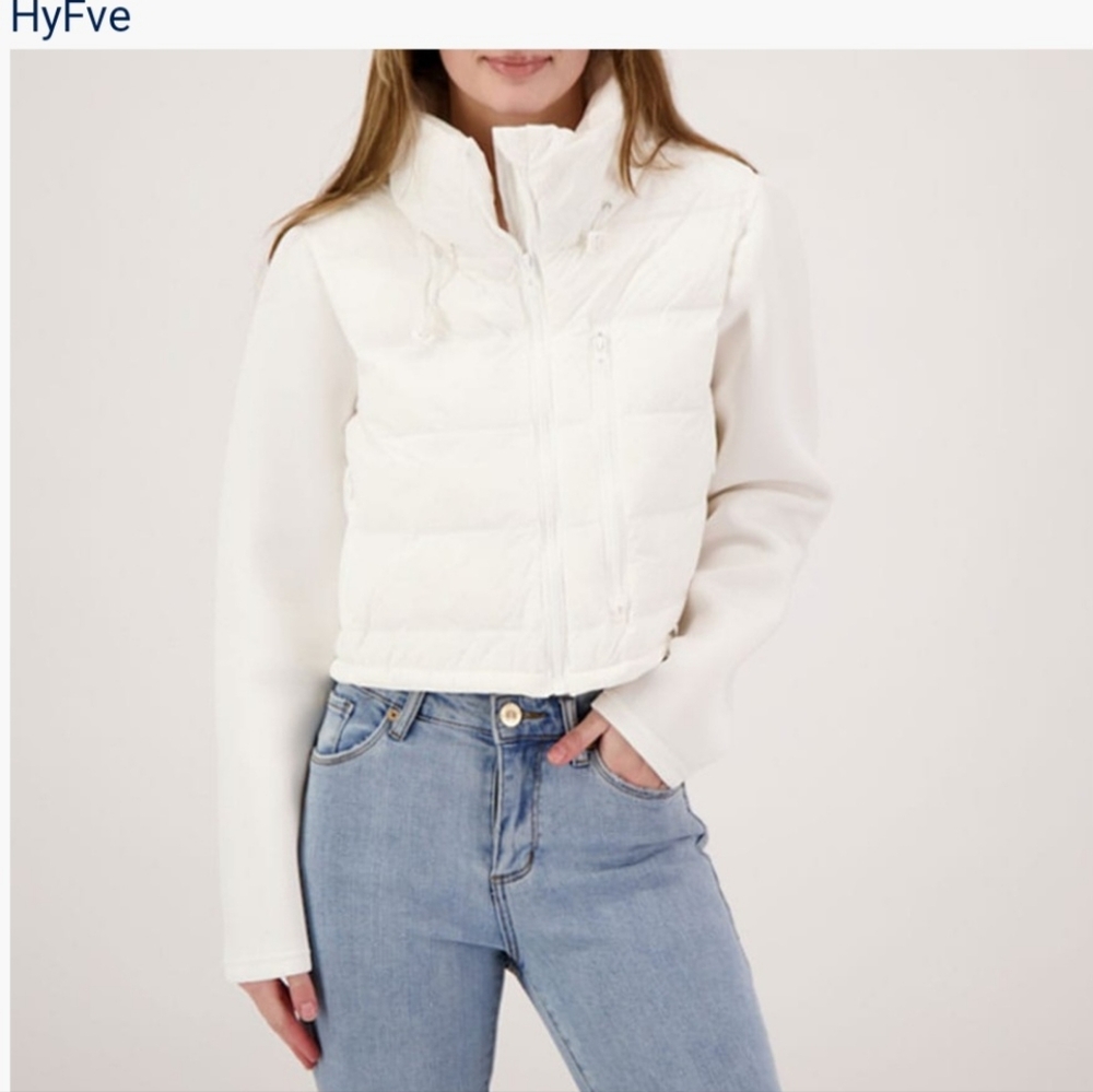 HyFve Pearl Full Zipper Active Puffer Jacket (Juniors) Size L